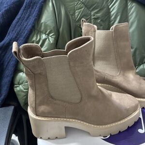 Dolce Vita Taupe Ankle Boots